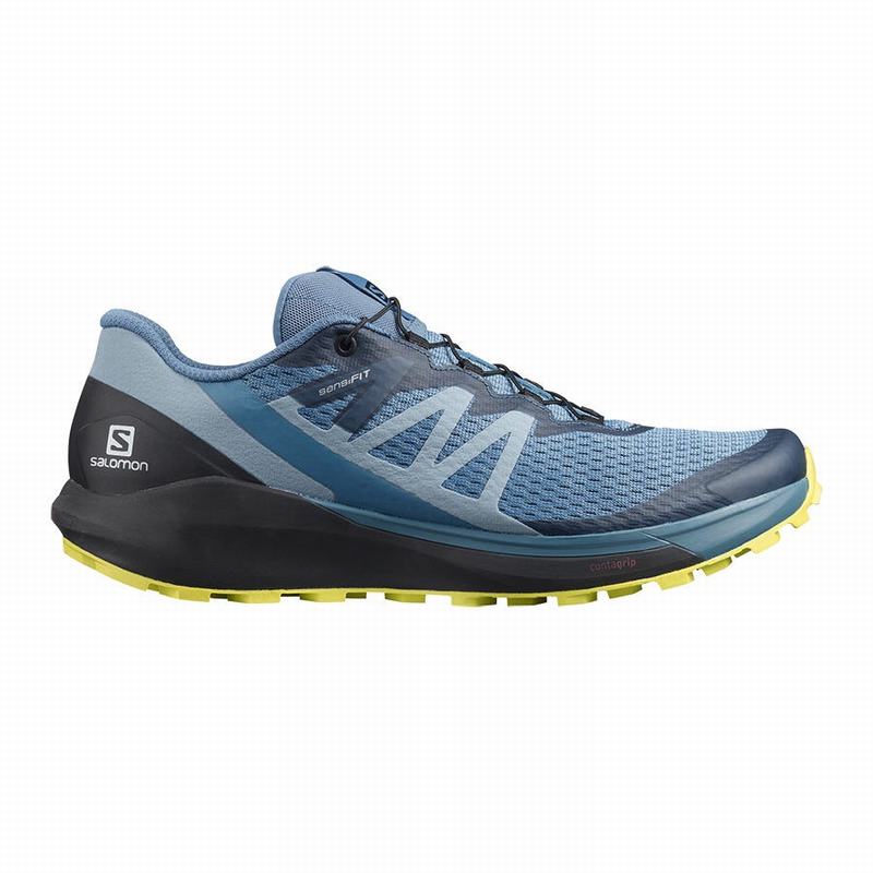 Zapatillas De Running Salomon Hombre Azules / Negras - Salomon Argentina SENSE RIDE 4 ,703246-AXB